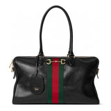Large Black Soft Leather Boston Bag |866734 AAGIQ 1053
