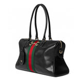 Large Black Soft Leather Boston Bag |866734 AAGIQ 1053