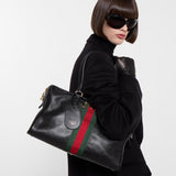 Large Black Soft Leather Boston Bag |866734 AAGIQ 1053