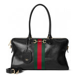 Large Black Soft Leather Boston Bag |866734 AAGIQ 1053
