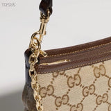 Gossip Collection Brown GG Canvas Small Underarm Bag |875847 FAFY1 9651