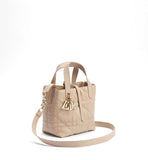 Toujours  Beige-Pink Vertical Tote Bag |M2835OSNW_M51U