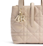 Toujours  Beige-Pink Vertical Tote Bag |M2835OSNW_M51U