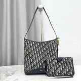 TMédaillon Bucket Bag, Blue Oblique Jacquard|M1532QTZQ_M928