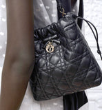 Adiorable Black Mini Bucket Bag |S2611OUQA_M900
