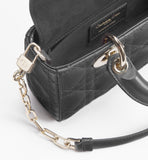 Lady D-Joy Trench Handbag in Black Lambskin |M0613ONGE_M900