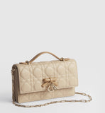 Mini Chain Handbag in Camel-Beige Lambskin| S0984OUQC_M10I