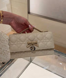 Mini Chain Handbag in Camel-Beige Lambskin| S0984OUQC_M10I