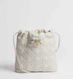 Mini Bucket Bag Latte Woven Lambskin| S2611OUQA_M030