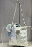 Mini Bucket Bag Latte Woven Lambskin| S2611OUQA_M030