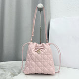 Mini Bucket Bag Soupir Pink Cannage Lambskin |S2611OUQA_M19N