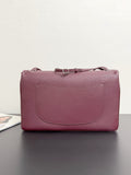 Maxi Flapbag Large Flap Bag in Dark Burgundy Grained Calfskin |AS6233-B24008-U8393