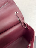 Maxi Flapbag Large Flap Bag in Dark Burgundy Grained Calfskin |AS6233-B24008-U8393