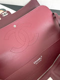 Maxi Flapbag Large Flap Bag in Dark Burgundy Grained Calfskin |AS6233-B24008-U8393