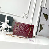 Classic Small Tote from the Spring/Summer 2026 Collection: Dark Burgundy Soft Lambskin |AS6248-B24030-U8393