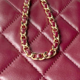 Classic Small Tote from the Spring/Summer 2026 Collection: Dark Burgundy Soft Lambskin |AS6248-B24030-U8393