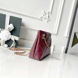 Classic Small Tote from the Spring/Summer 2026 Collection: Dark Burgundy Soft Lambskin |AS6248-B24030-U8393