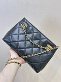 2026 Spring/Summer Collection Small Tote Bag in Black Fine Lambskin |AS6248-B24030-94305