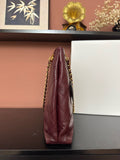 2026 Spring/Summer Collection Leather Shopping Bag/Tote Bag in Burgundy Lambskin |AS6241 B24030 U7793