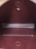 2026 Spring/Summer Collection Leather Shopping Bag/Tote Bag in Burgundy Lambskin |AS6241 B24030 U7793