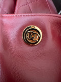 2026 Spring/Summer Collection Leather Shopping Bag/Tote Bag in Burgundy Lambskin |AS6241 B24030 U7793