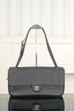 Spring/Summer 2026 Collection Large Flap Bag in Black Grained Calfskin| AS6231-B24008-94305