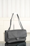 Spring/Summer 2026 Collection Large Flap Bag in Black Grained Calfskin| AS6231-B24008-94305