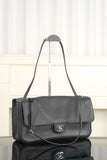 Spring/Summer 2026 Collection Large Flap Bag in Black Grained Calfskin| AS6231-B24008-94305