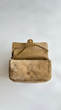 Souplissimo Dark Beige Suede Oversized Flap Bag |AS6281-B24009-U9390