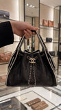 Panda-Print Color-Block Small Bucket Bag| AS5293 B20304 94305