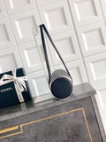 Preppy Coco Black Grained Calfskin Bowling Bag |AS6181 B23794 U9310