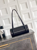 Preppy Coco Black Grained Calfskin Bowling Bag |AS6181 B23794 U9310