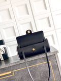 Preppy Coco Black Grained Calfskin Bowling Bag |AS6181 B23794 U9310