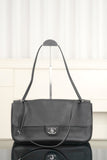 Maxi Flapbag Black Grained Calfskin |AS6231 B24008 94305