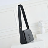 Black Lambskin Messenger Bag |AS6222-B24367-94305