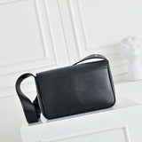Black Lambskin Messenger Bag |AS6222-B24367-94305
