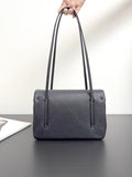 Preppy Coco Small Flap Bag in Black Shiny Grained Calfskin| AS6130 B23483 94305