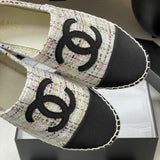 Women's Colorful Tweed Two-Tone Toe Fisherman Shoes |G29762