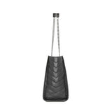 Niki Tote Bag in Black Vintage-Finished Crinkled Calfskin| 8711510EN041000