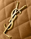 Icarino Brown Quilted Nappa Leather Handbag |8516891U8072916