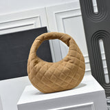 ICARINO Brown Quilted Suede Tote Bag| 8516891U8071632