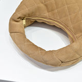 ICARINO Brown Quilted Suede Tote Bag| 8516891U8071632