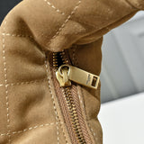 ICARINO Brown Quilted Suede Tote Bag| 8516891U8071632