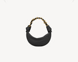 Amalia Black Mini Lambskin Hobo Bag |862558AACX71000