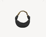 Amalia Black Mini Lambskin Hobo Bag |862558AACX71000