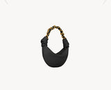 Amalia Black Mini Lambskin Hobo Bag |862558AACX71000