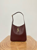 Le 5 à 7 Supple Rouge Legion/Burgundy Small Leather Shoulder Bag| 713938 AAAUQ 6475
