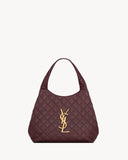 ICARE Burgundy Quilted Lambskin Extra-Large Tote Bag |858191AAANG6195