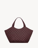 ICARE Burgundy Quilted Lambskin Extra-Large Tote Bag |858191AAANG6195