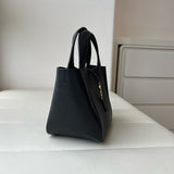 LE 5 À 7 BABY BEA Black Grained Leather Tote Bag 872469AADUU1000